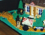 The cottage that Brenda made for the Nabisco 100th anniversary contest.