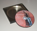 Chocolate CD of Euan's NewClear with M&M in center