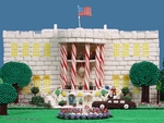 Candy replica of the White House - 7'x4'